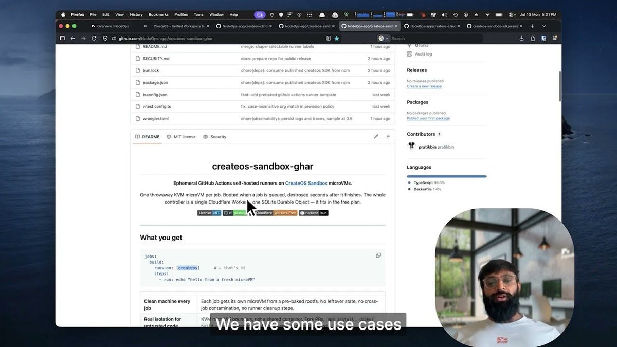 CreateOS Sandbox