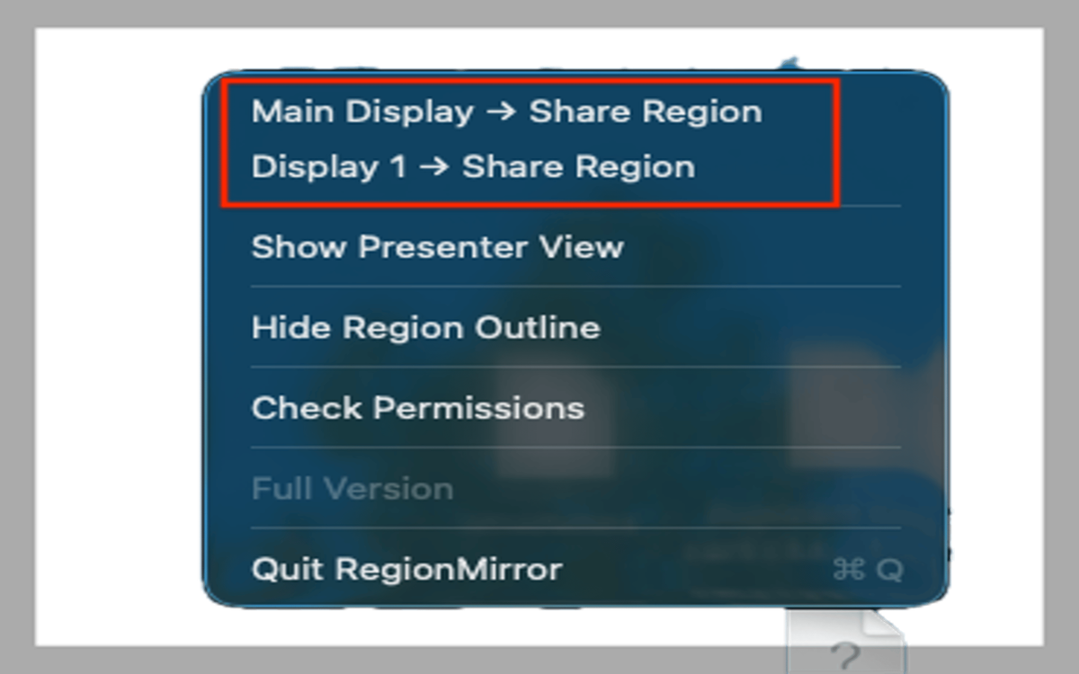 RegionMirror