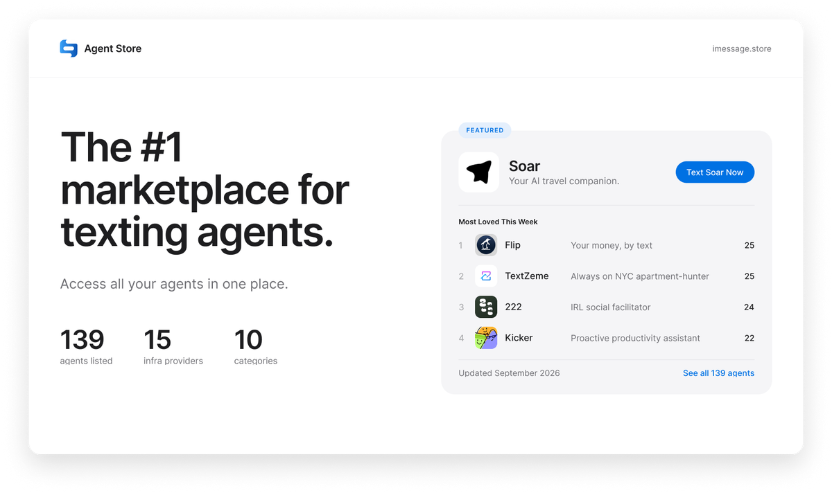 Text Agent Store