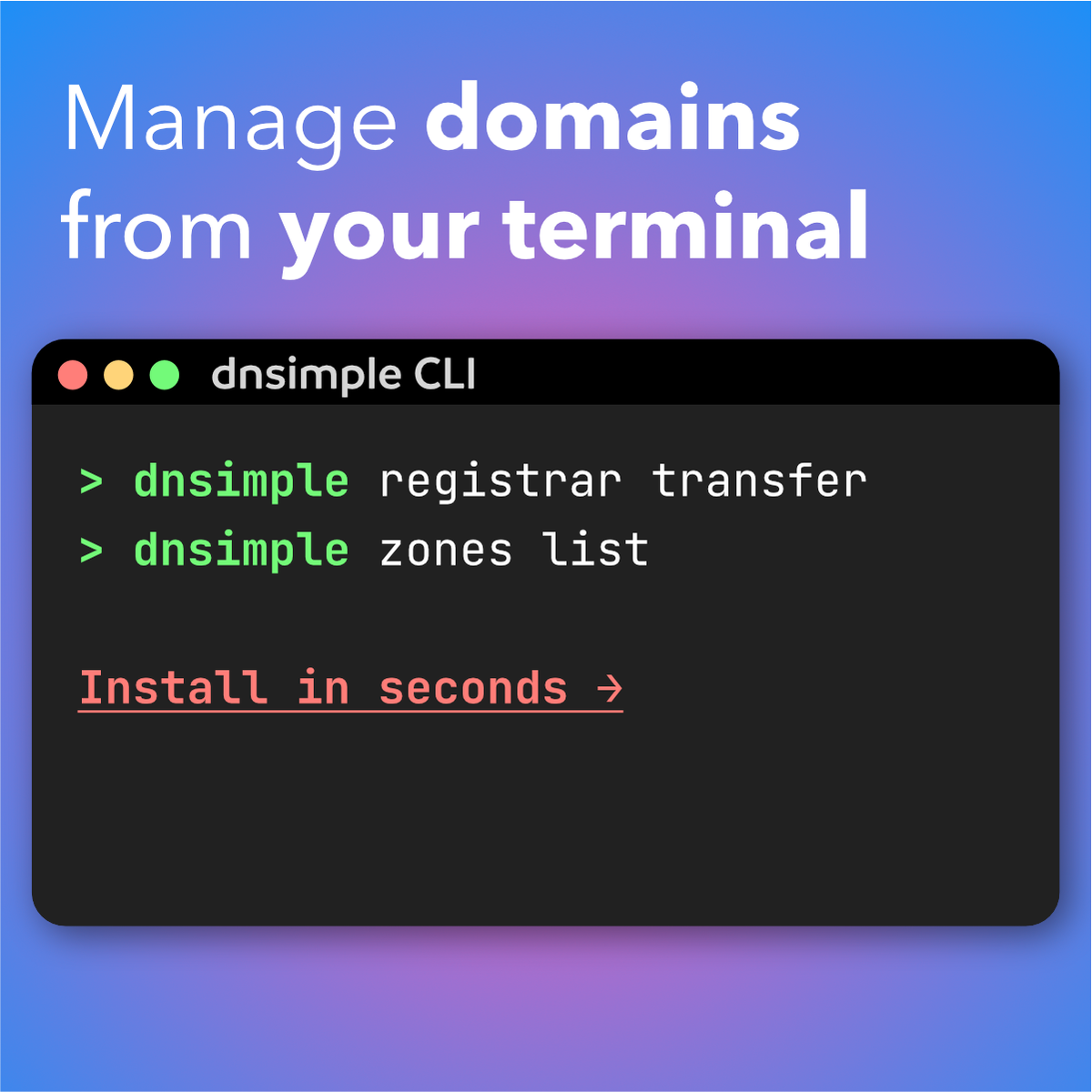 DNSimple CLI