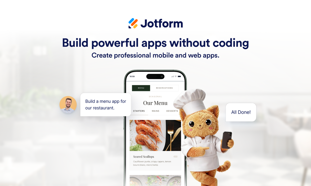Jotform AI App Builder