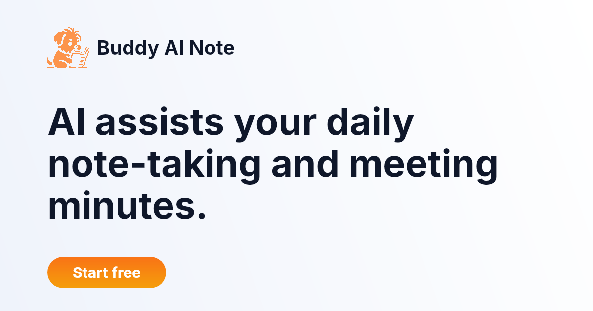 Buddy AI Note