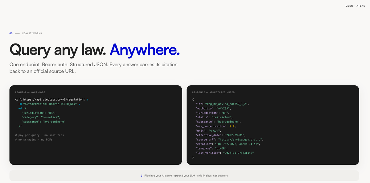 Cleo Atlas Legal API