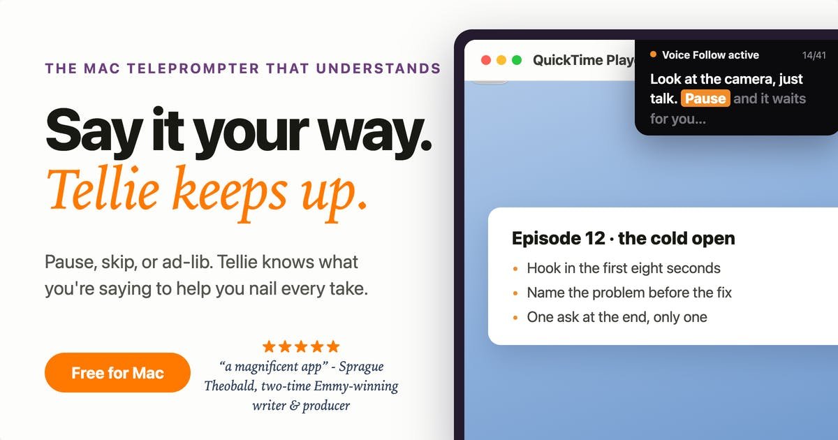 Tellie Prompter 1.5