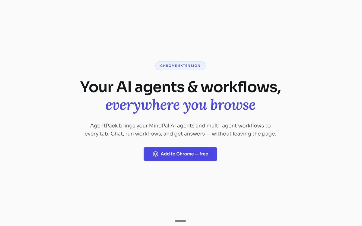 AgentPack Chrome Extension