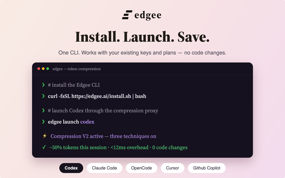 Edgee Codex Compressor V2