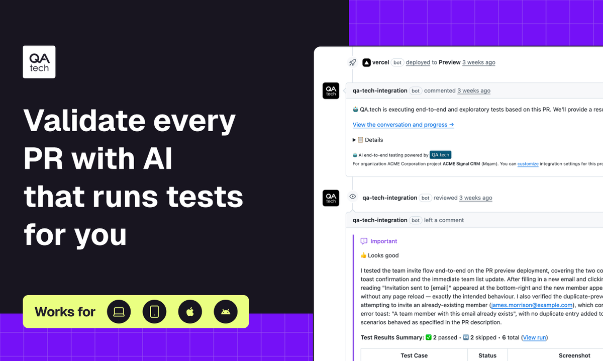 Visual PR Testing with AI