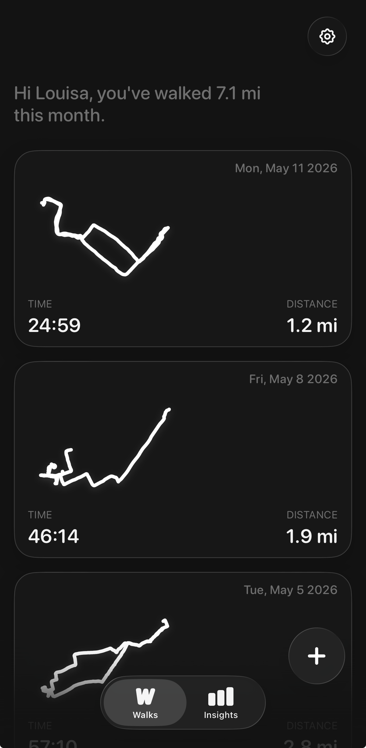Walk: Routes & Reminders