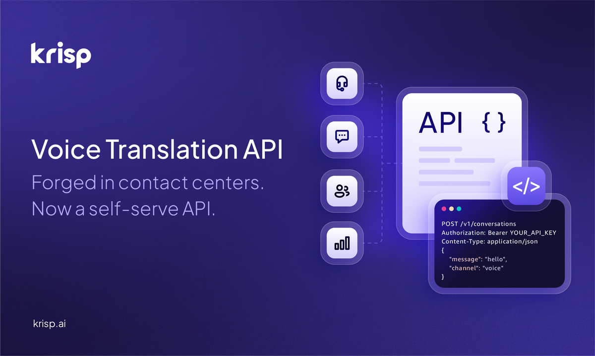 Krisp Voice Translation API