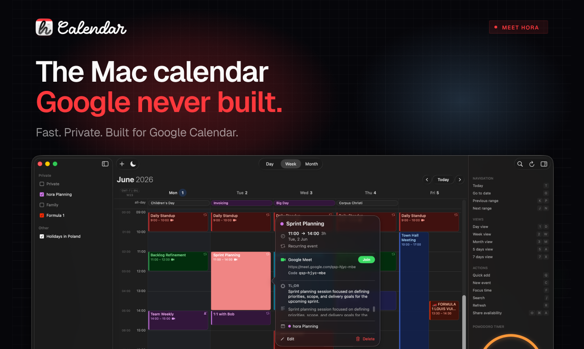 hora Calendar