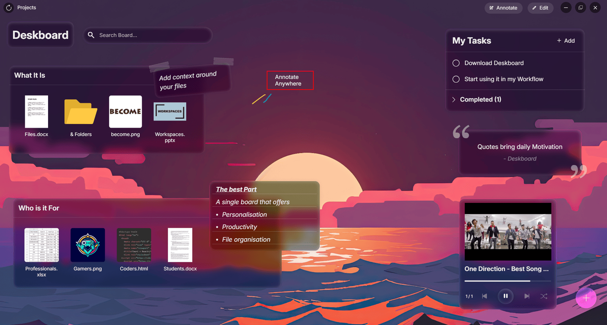 Deskboard
