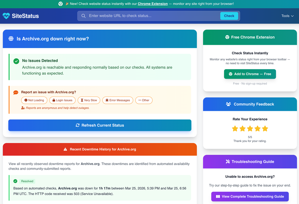 SiteStatus.org