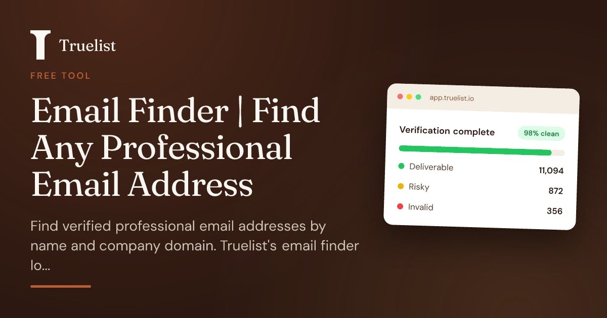 Email Finder by Truelist