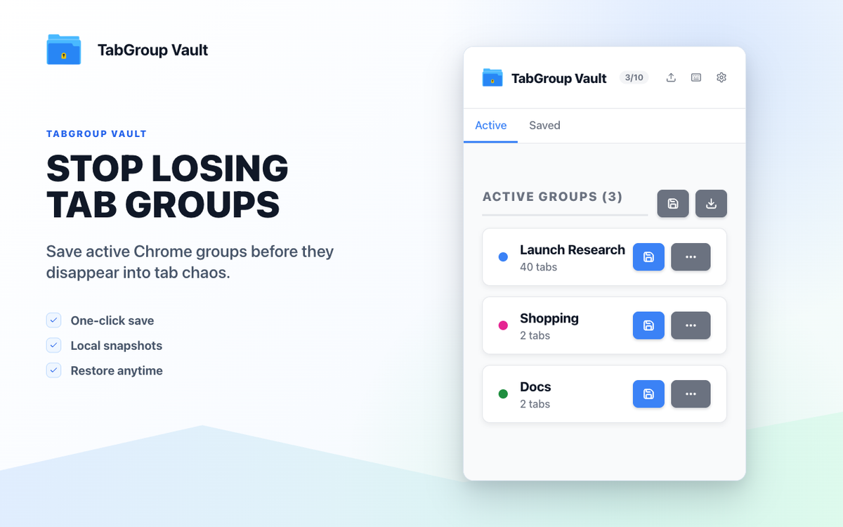 TabGroup Vault