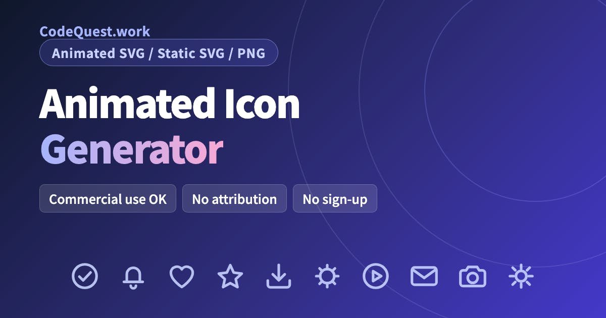 Animated Icon Generator