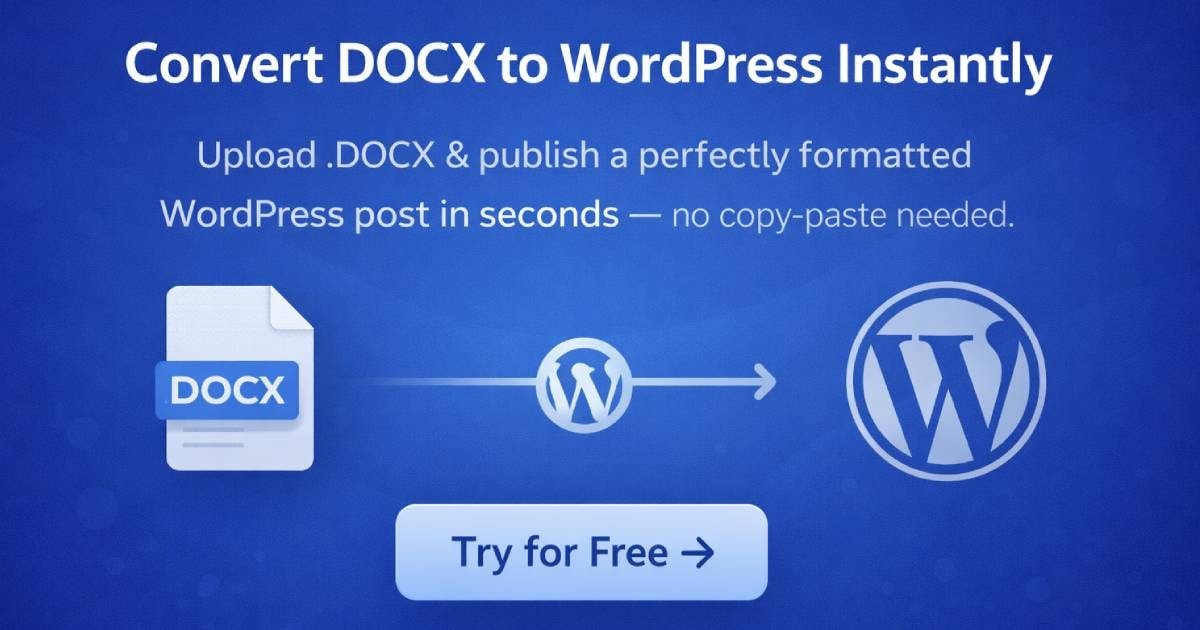 DocxToWP - WordPress Import & Schedule