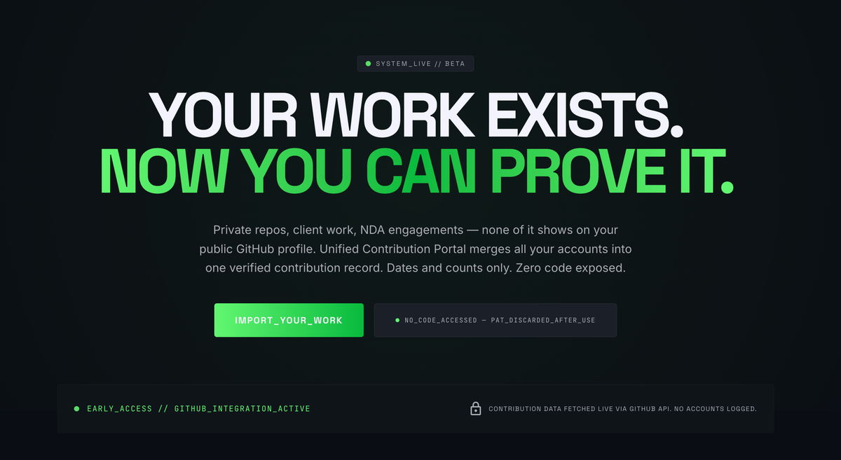 Unified contributions portal
