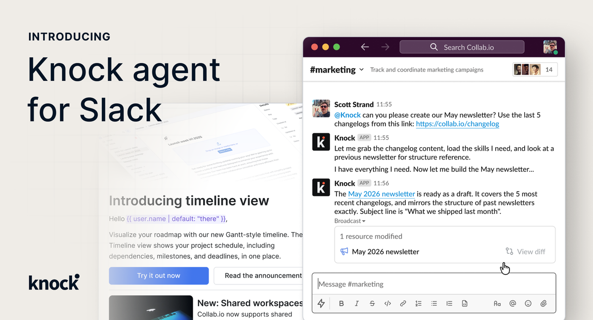 Knock agent for Slack