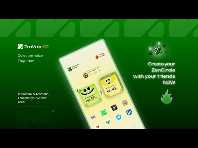 ZenMode OS · Android Launcher
