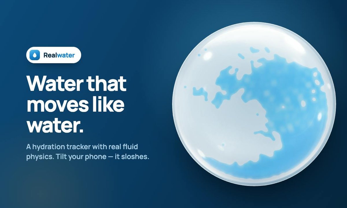 Realwater — Drink Water. We Track It