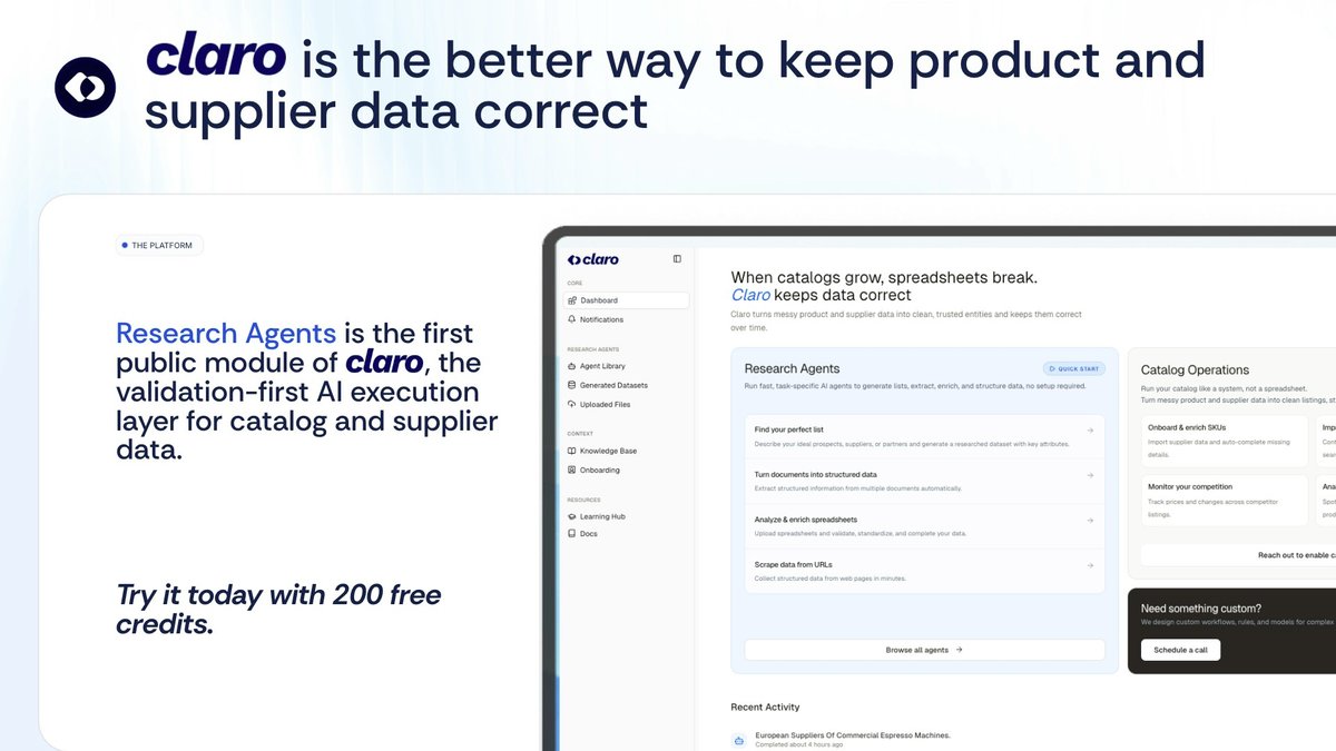 Claro - Research Agents