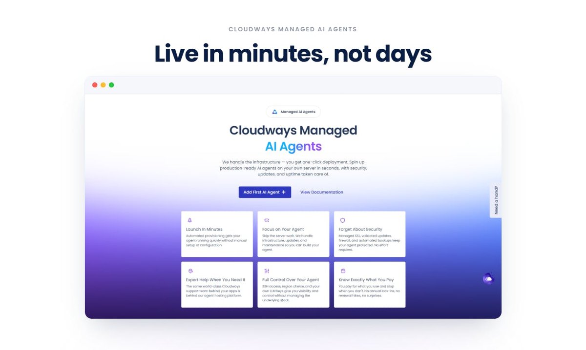 Cloudways Managed AI Agents