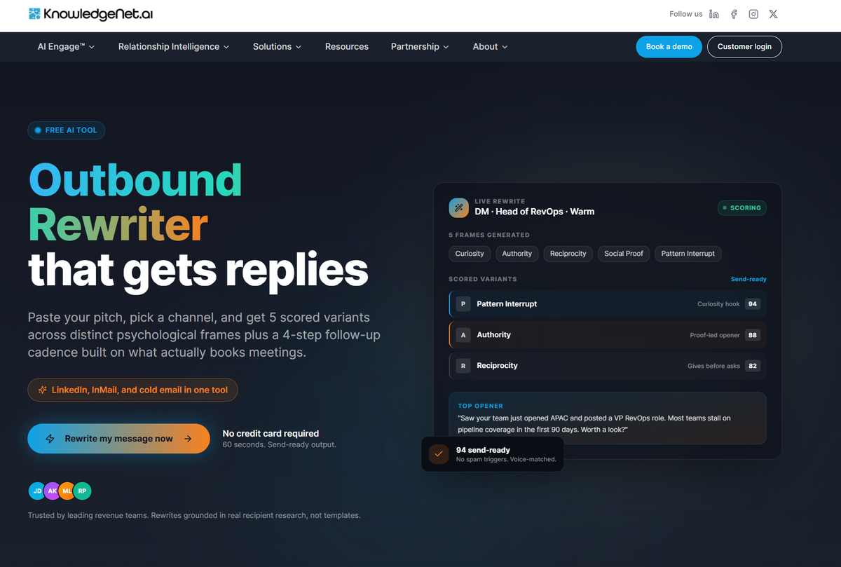 Outbound Rewriter that gets replies