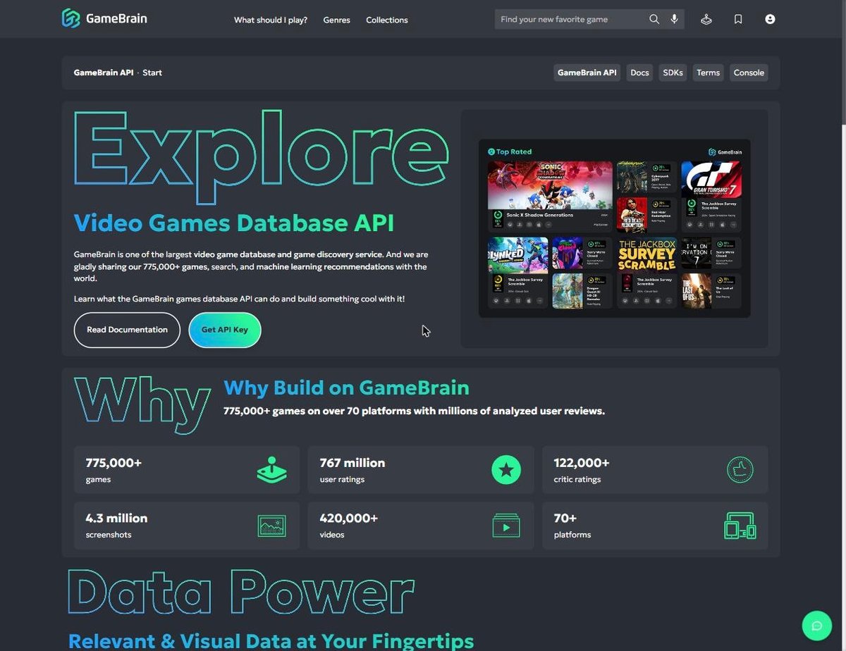 GameBrain API