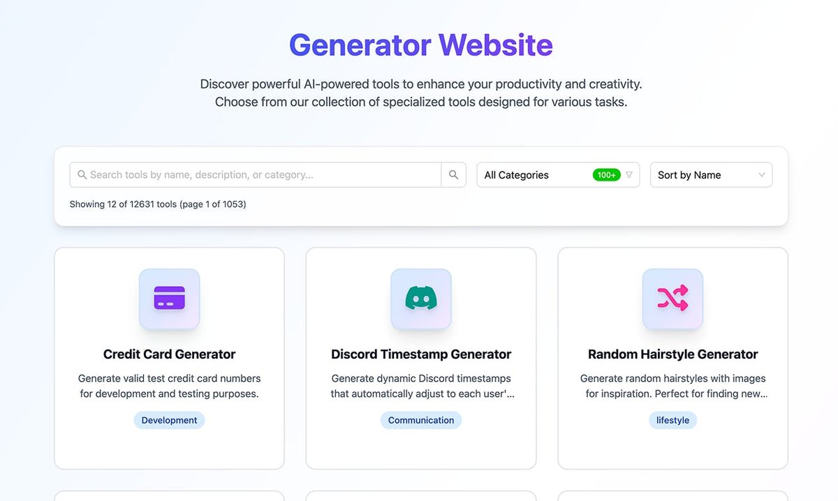 Generator Website