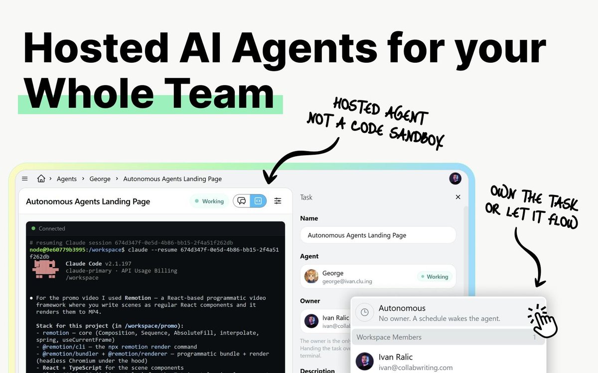 Hosted Agents in Cluing