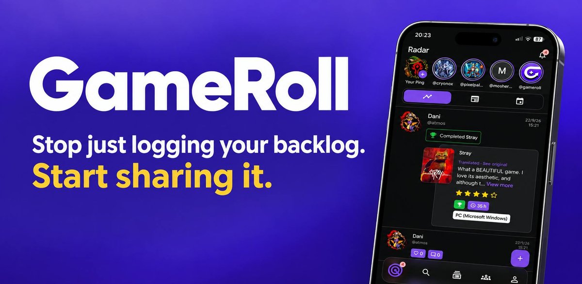 GameRoll: Game Backlog Tracker