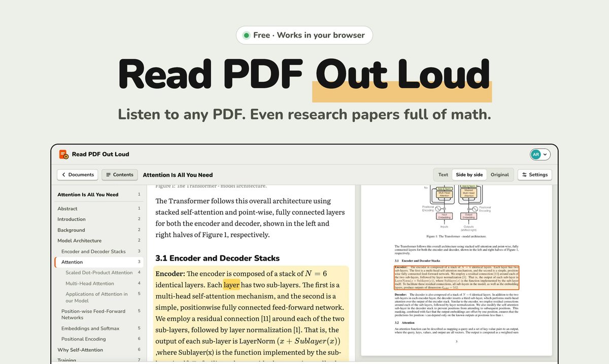 Accurate PDF Narration