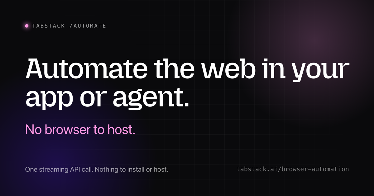 Tabstack Browser Automation