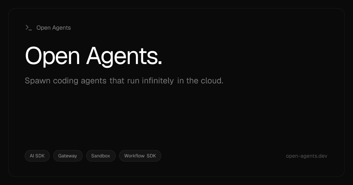 Open Agents