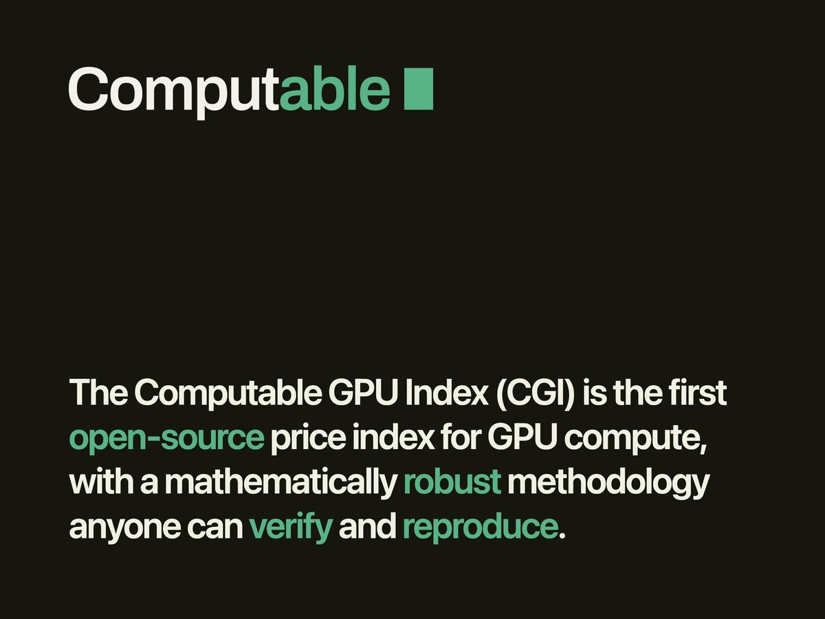 Computable GPU Index (CGI)
