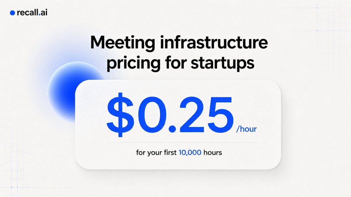Startup Program by Recall.ai