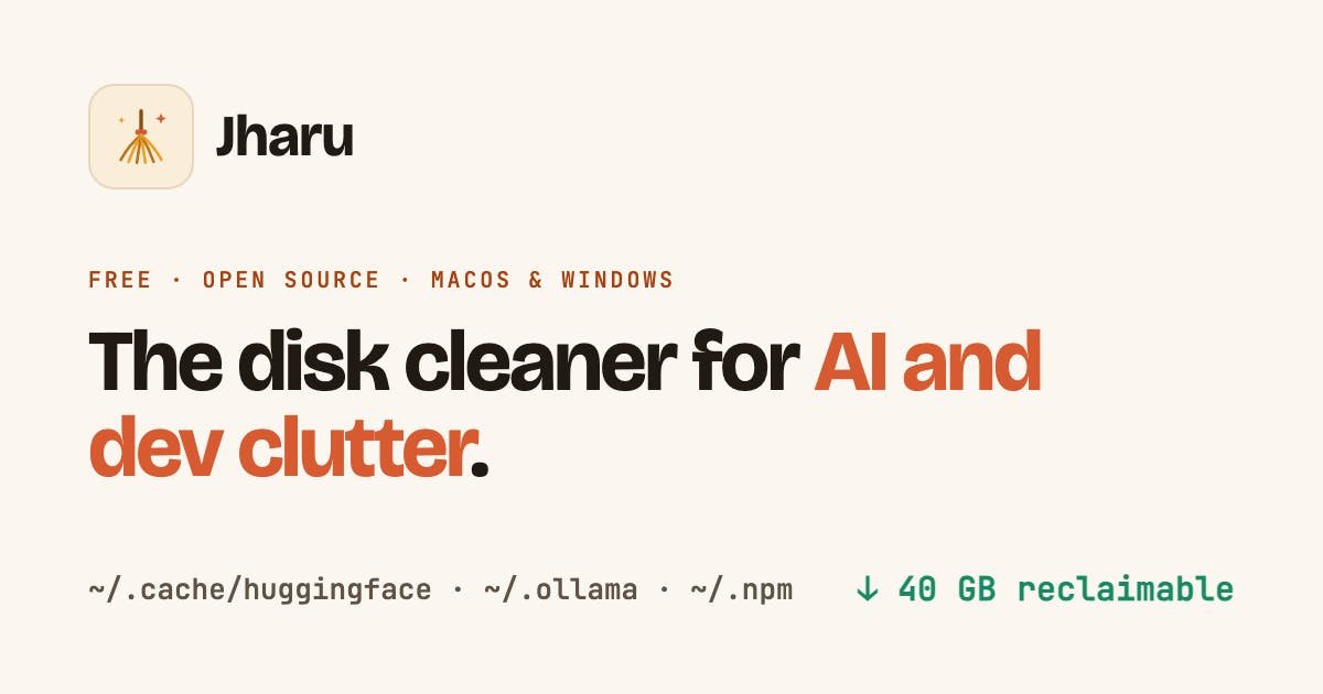 Jharu -A disk cleaner that can think.