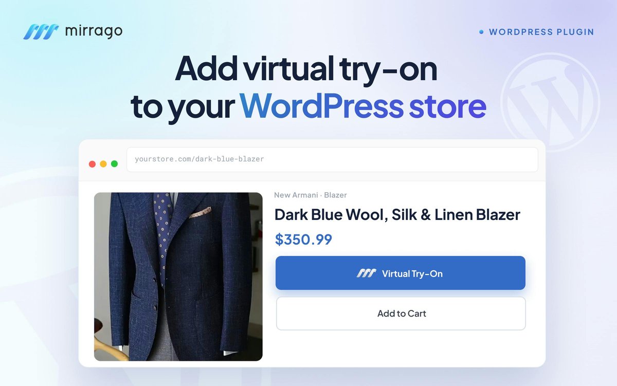 Mirrago - Virtual TryOn Wordpress Plugin