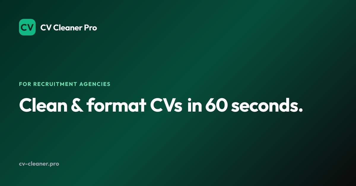 CV Cleaner Pro