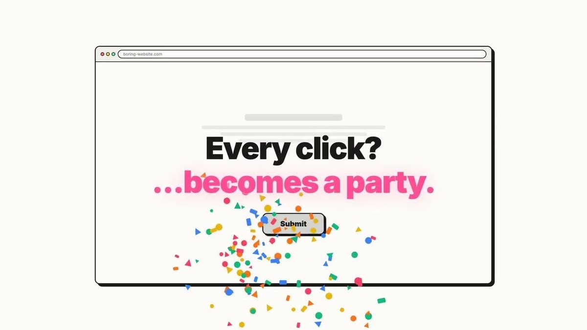 Confetti Burst Chrome Extension