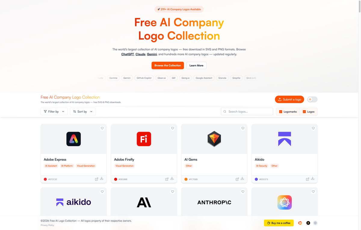Free AI Company Logo Collection