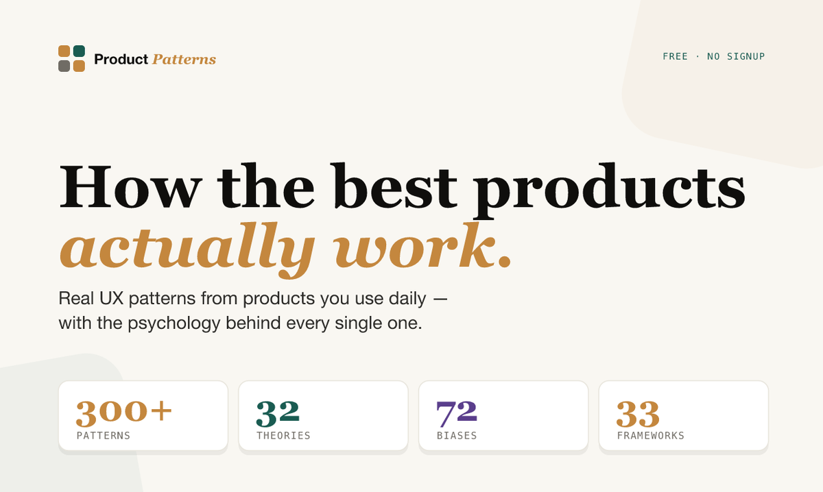 Product Patterns from Real Products