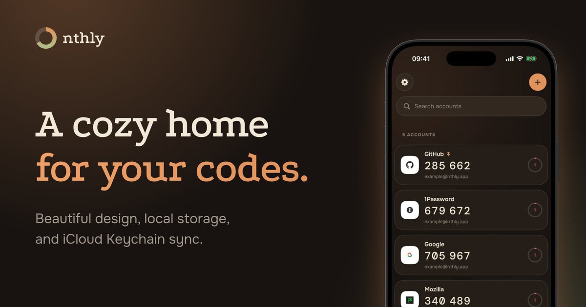 Nthly - 2FA Authenticator