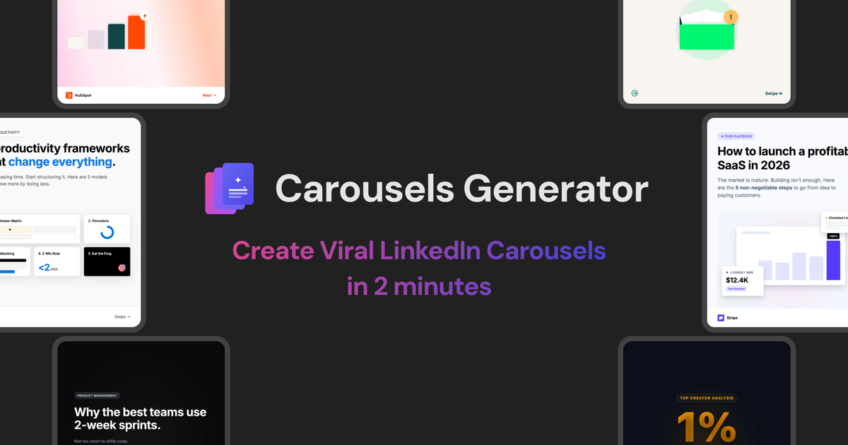 Carousels Generator
