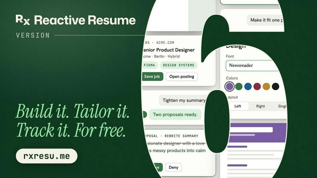 Reactive Resume v6