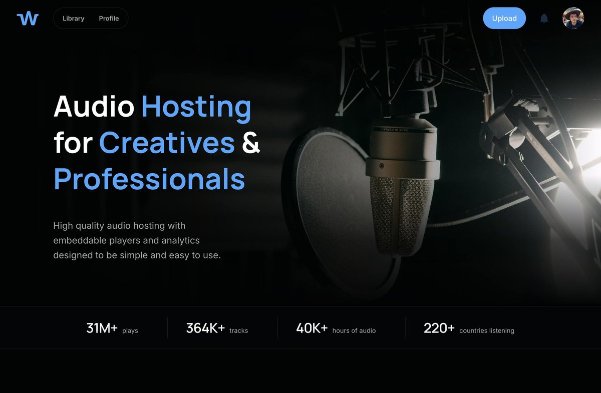 Whyp - Private Audio Hosting with Embeds