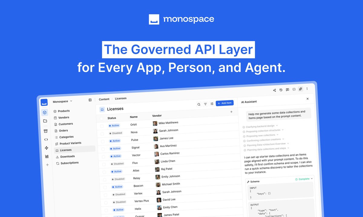 Monospace from Directus