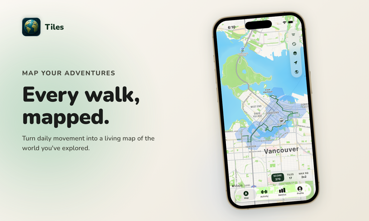 Tiles: Map Your Adventures