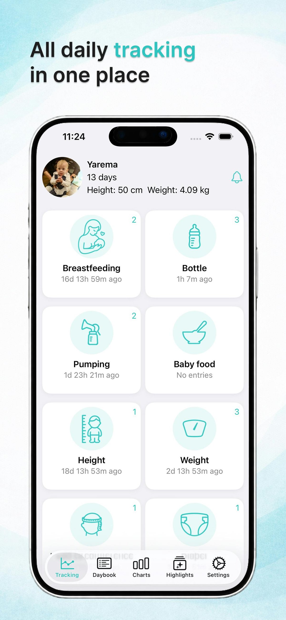Malyatko — Baby tracker