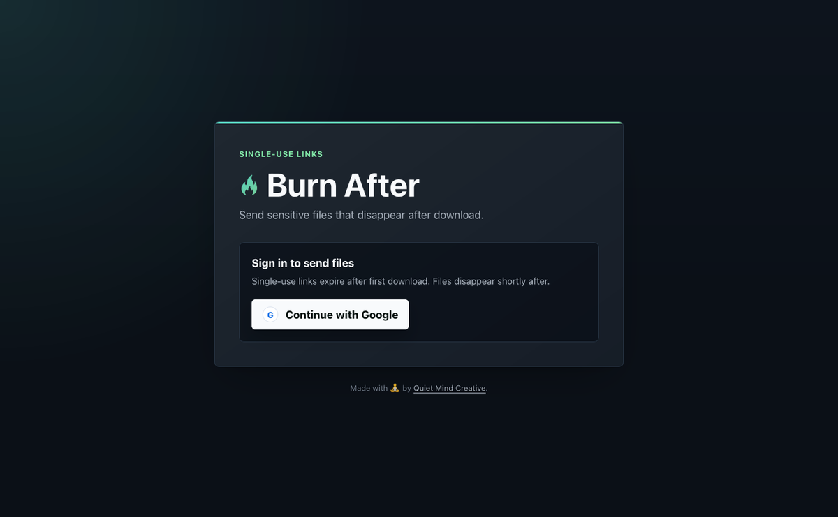 Burn After